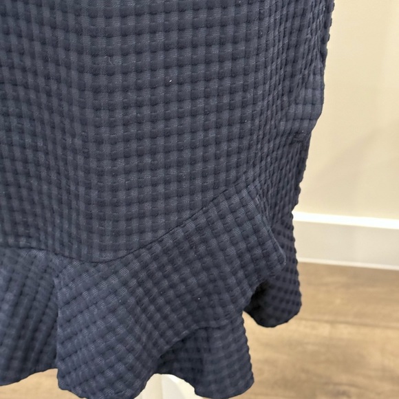 Banana Republic Dark Blue Asymmetrical Skirt Size 6 Career Office Preppy - Picture 3 of 7